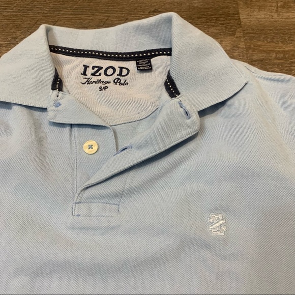 Izod Heritage Baby Blue Polo - Picture 2 of 4
